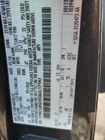 2016 FORD ESCAPE SE - 1FMCU9GX5GUC17583