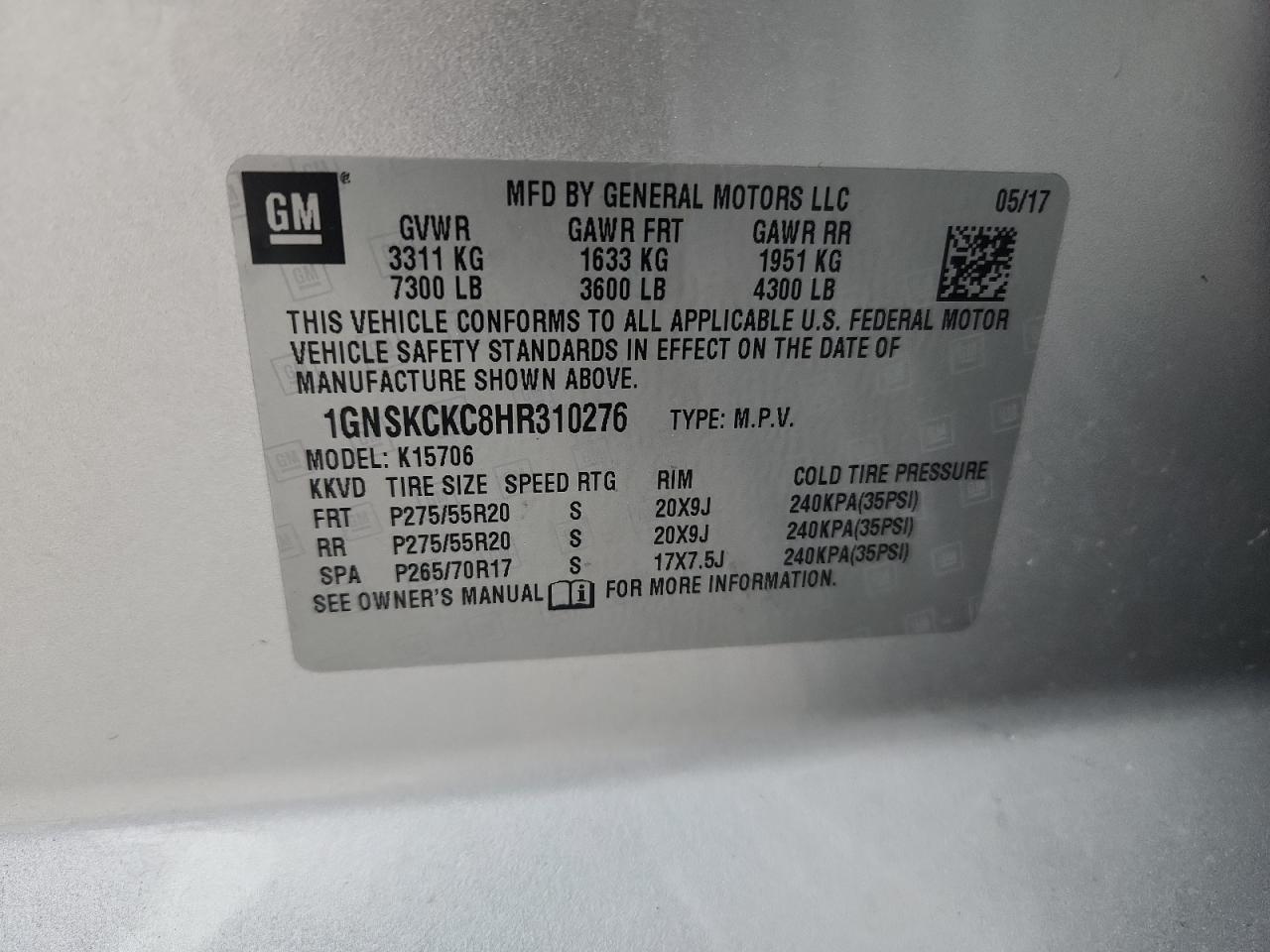 CHEVROLET TAHOE K1500 PREMIER