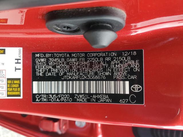 2019 TOYOTA PRIUS #3303824425