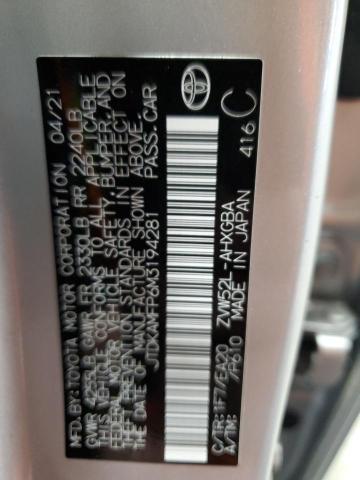 2021 TOYOTA PRIUS PRIM - JTDKAMFP6M3194281