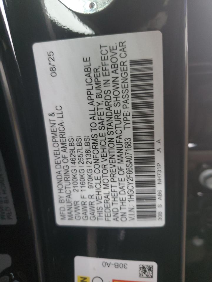 HONDA ACCORD HYBRID EXL