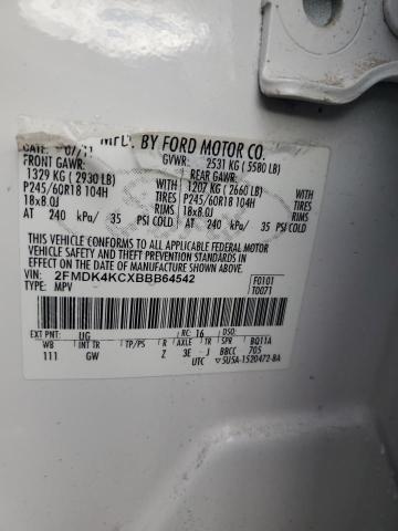 2011 FORD EDGE LIMIT - 2FMDK4KCXBBB64542