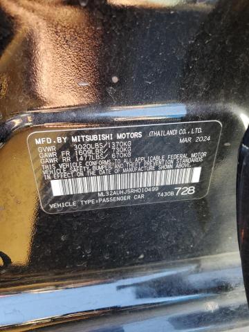 2024 MITSUBISHI MIRAGE ES - ML32AUHJ5RH010499