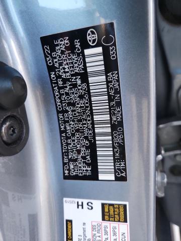 2022 TOYOTA COROLLA LE #3290483506