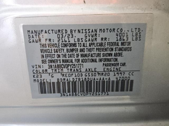 2023 NISSAN SENTRA SV - 3N1AB8CV0PY251771