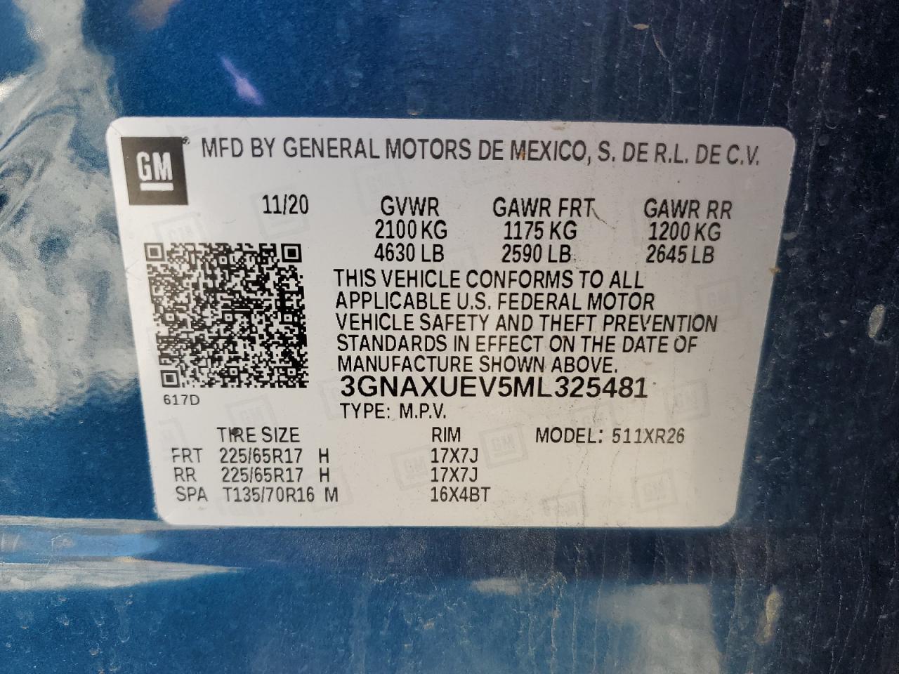 CHEVROLET EQUINOX LT