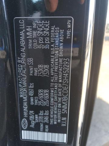 2025 HYUNDAI TUCSON SEL 5NMJBCDE7SH452293