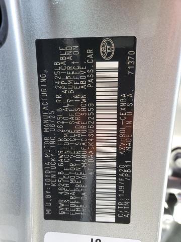 2025 TOYOTA CAMRY XSE 4T1DAACK4SU622559