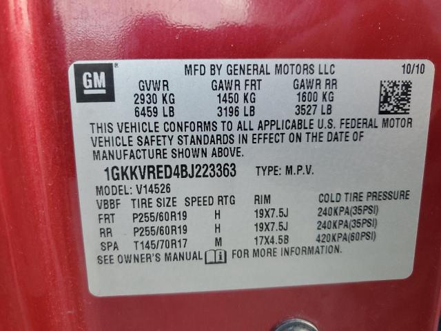 2011 GMC ACADIA SLT #3263833670