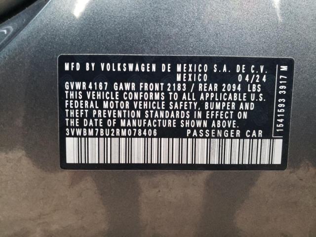 2024 VOLKSWAGEN JETTA SPOR 3VWBM7BU2RM078406