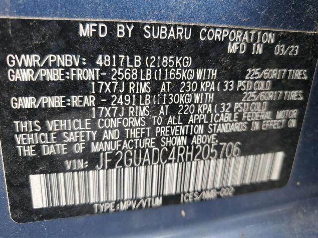 2024 SUBARU CROSSTREK PREMIUM #3292361278