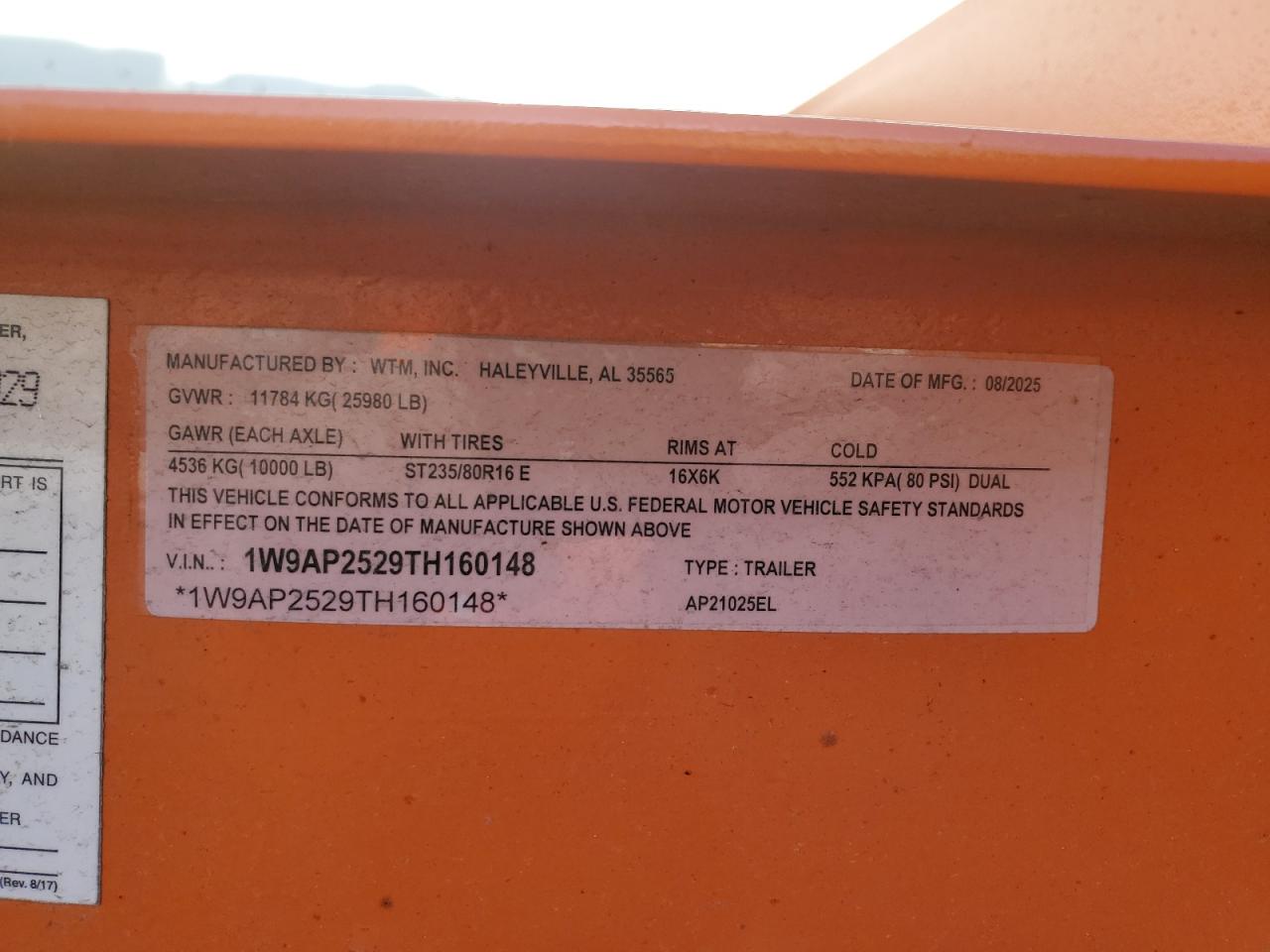 Lot #3268289053 2026 WTMM TRAILER