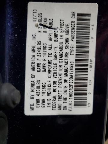 2013 HONDA ACCORD LX - 1HGCR2F33DA126550