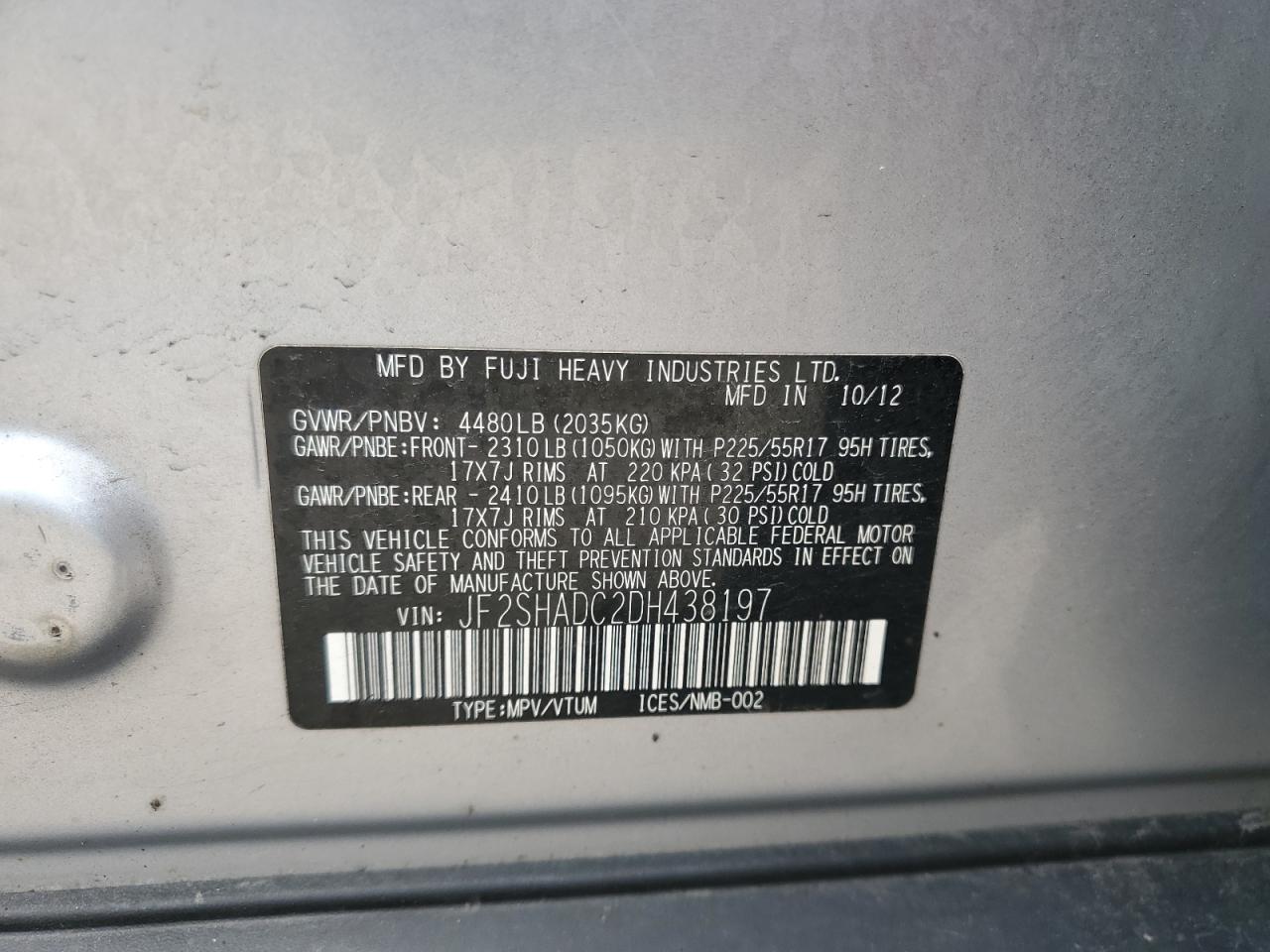 SUBARU FORESTER 2.5X PREMIUM