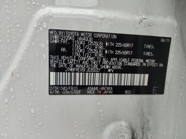 2015 TOYOTA RAV4 LE - JTMBFREV5FJ035037