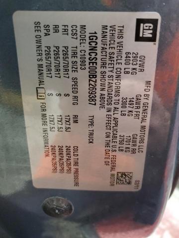 2011 CHEVROLET SILVERADO C1500 LT - 1GCNCSE00BZ269387