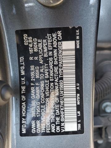 2020 HONDA CIVIC EX - SHHFK7H61LU415693
