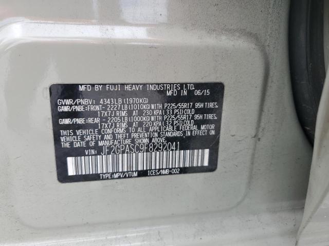 2015 SUBARU XV CROSSTREK SPORT LIMITED - JF2GPASC9F8292041