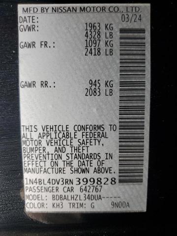 2024 NISSAN ALTIMA SV - 1N4BL4DV3RN399828