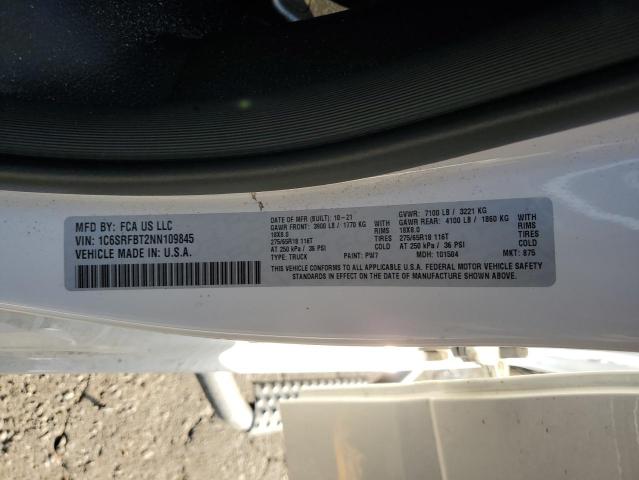 2022 RAM 1500 BIG H 1C6SRFBT2NN109845