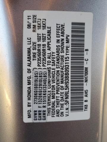 2011 HONDA ODYSSEY TO - 5FNRL5H93BB093115