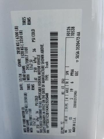 2019 FORD F150 SUPER CAB #3293187149