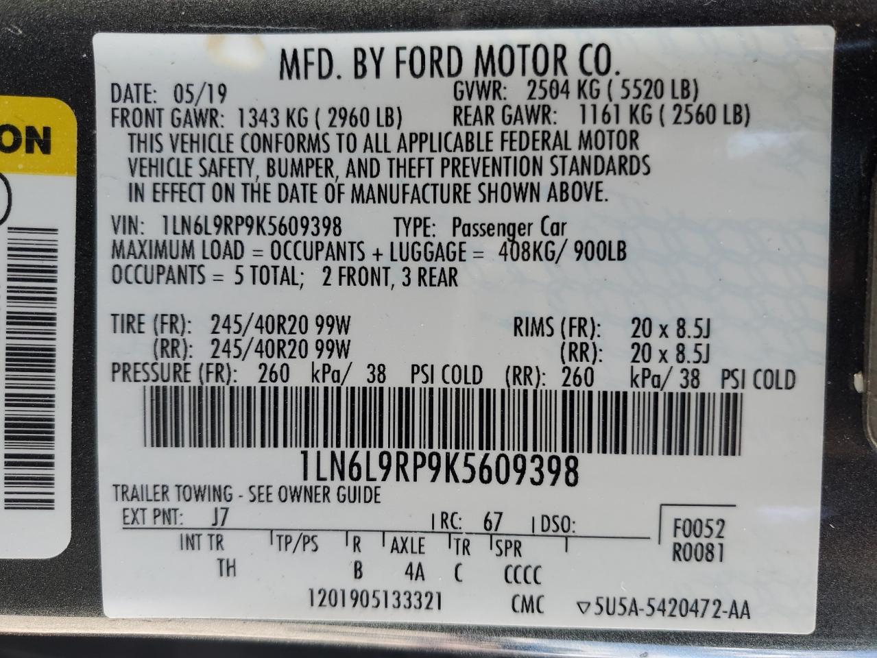 LINCOLN CONTINENTAL RESERVE