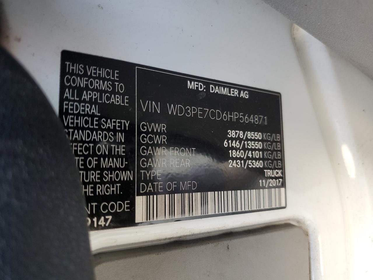 MERCEDES-BENZ SPRINTER 2500