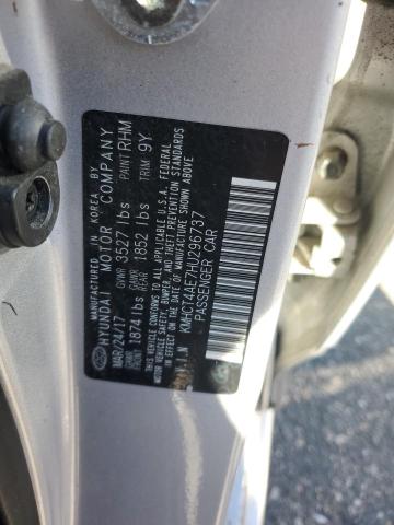 2017 HYUNDAI ACCENT SE - KMHCT4AE7HU296737