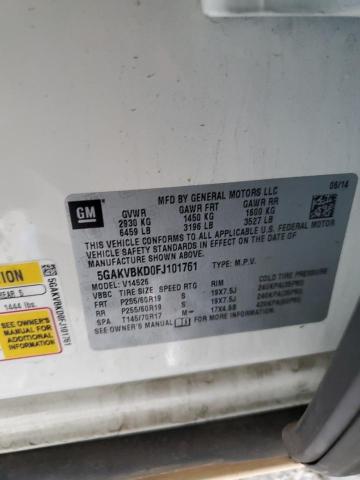 2015 BUICK ENCLAVE #3296906840