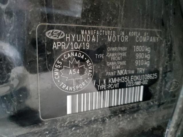 2019 HYUNDAI ELANTRA GT KMHH35LE0KU108625