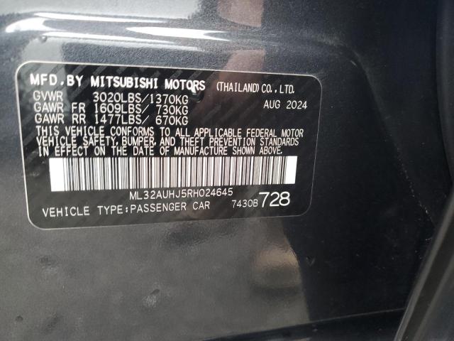 2024 MITSUBISHI MIRAGE ES - ML32AUHJ5RH024645