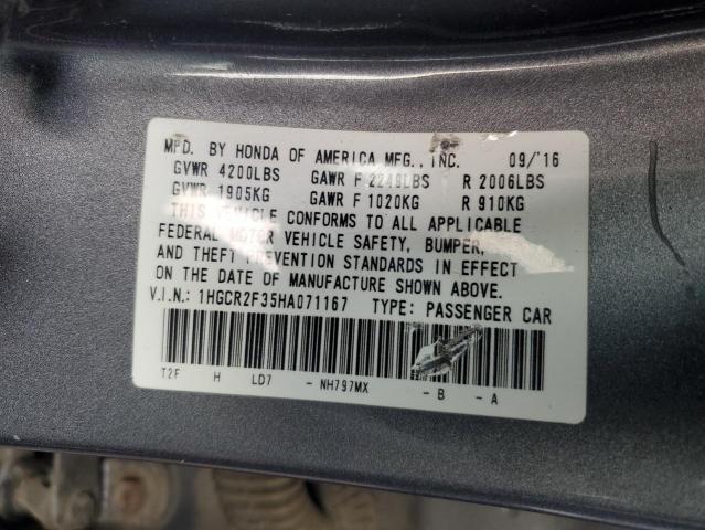 2017 HONDA ACCORD LX - 1HGCR2F35HA071167