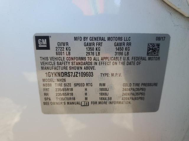 2018 CADILLAC XT5 LUXURY - 1GYKNDRS7JZ109603