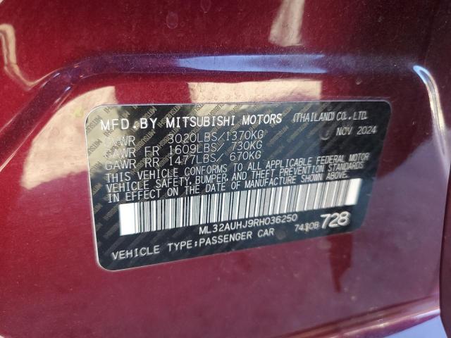 2024 MITSUBISHI MIRAGE ES - ML32AUHJ9RH036250