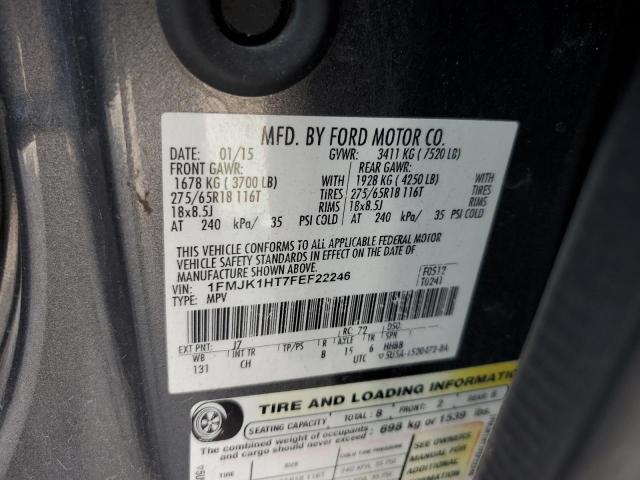 2015 FORD EXPEDITION EL XLT 1FMJK1HT7FEF22246