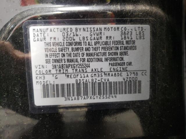 2016 NISSAN SENTRA S #3296902828