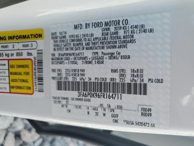 2015 FORD FUSION TIT - 3FA6P0K96FR164711