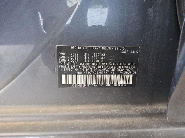 2017 SUBARU IMPREZA PR #3311500243