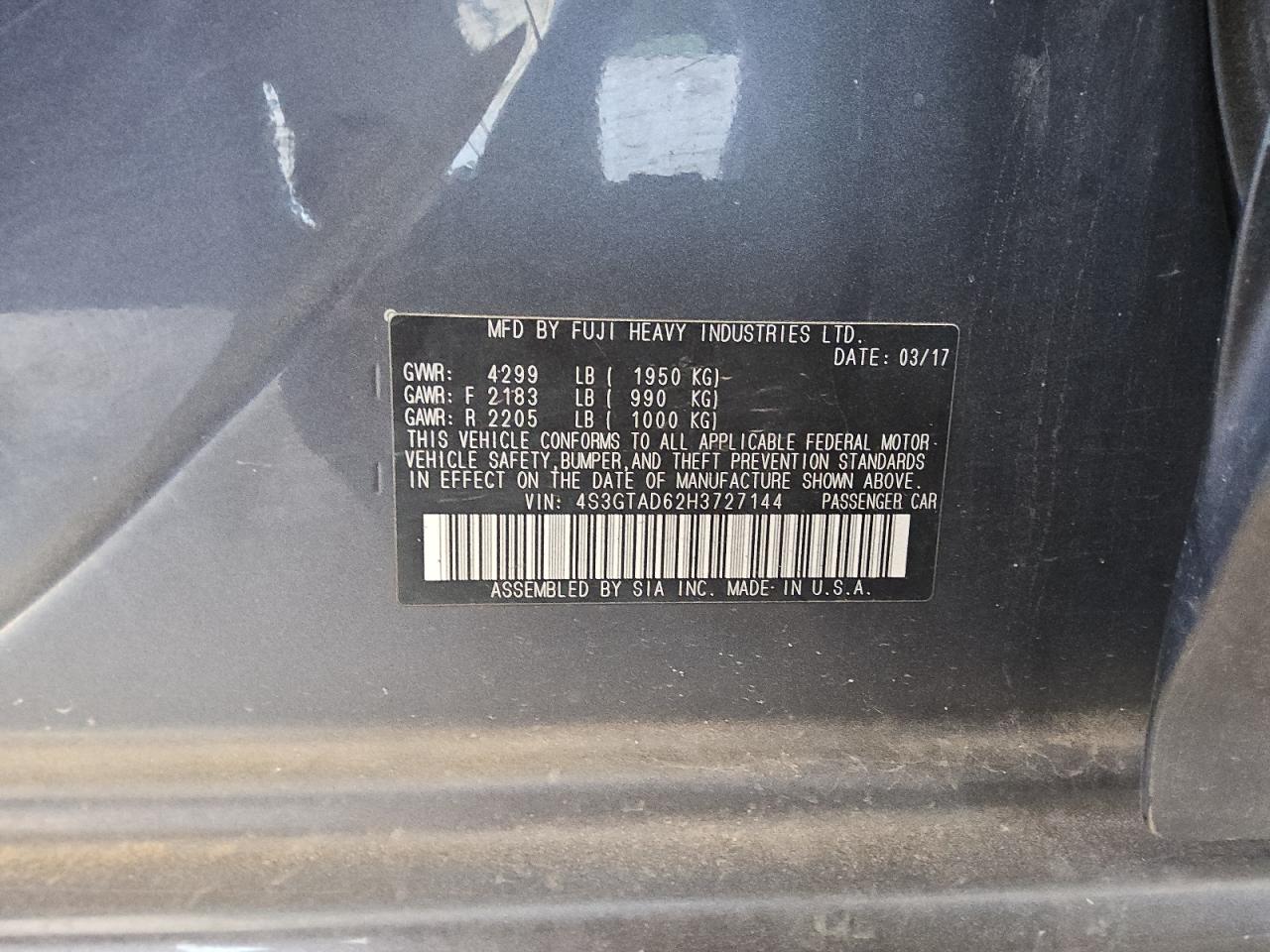 SUBARU IMPREZA PREMIUM PLUS