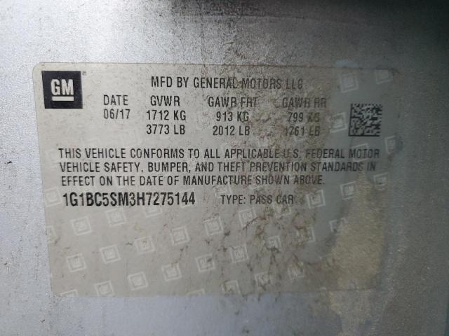 2017 CHEVROLET CRUZE LS #3293362424