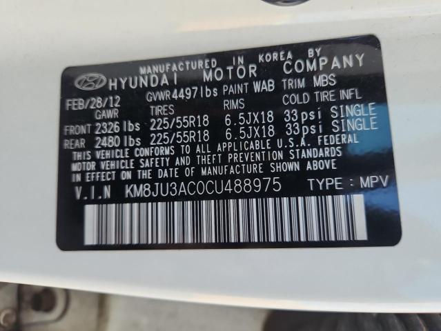 2012 HYUNDAI TUCSON GLS - KM8JU3AC0CU488975