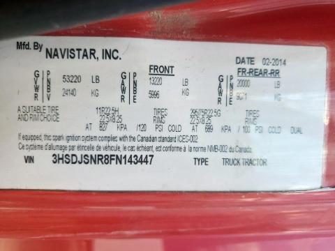 2015 INTERNATIONAL PROSTAR #3258930811