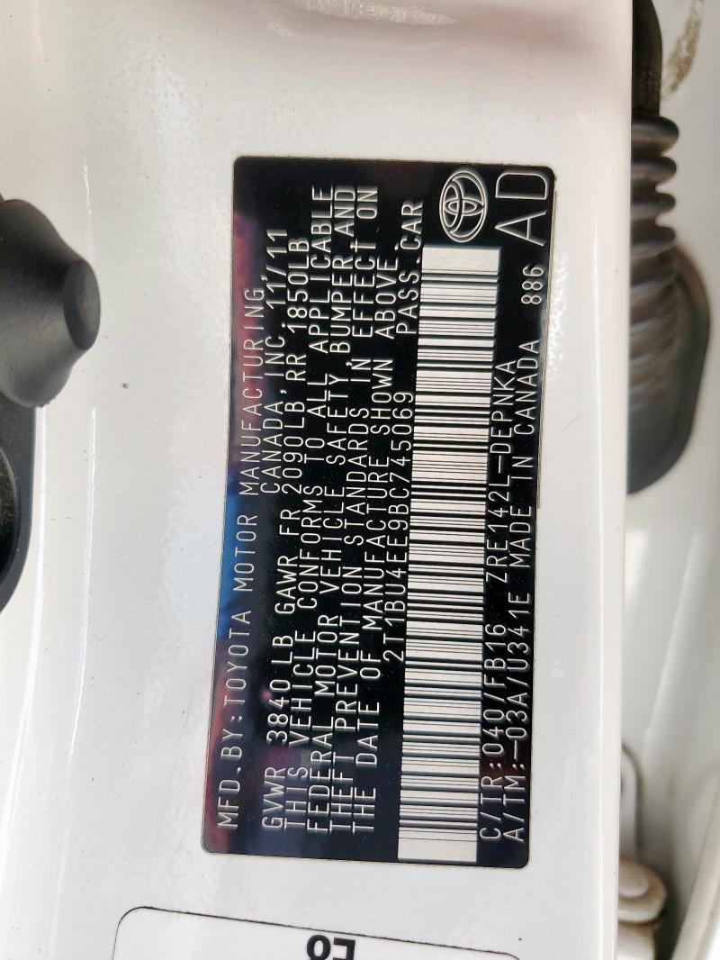 2011 TOYOTA COROLLA #3311758752