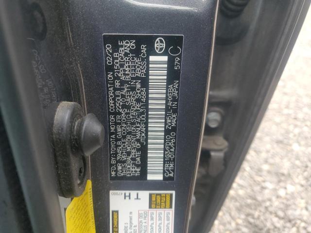 2020 TOYOTA PRIUS L JTDKARFU0L3114684