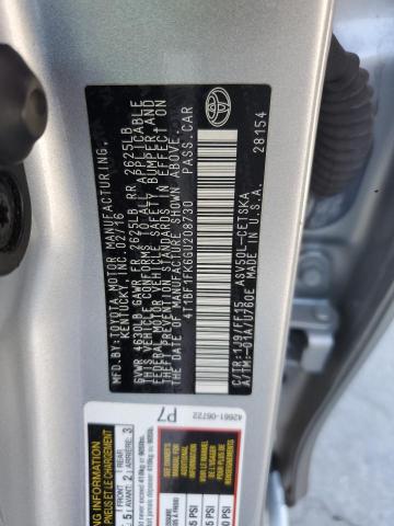 2016 TOYOTA CAMRY LE 4T1BF1FK6GU208730