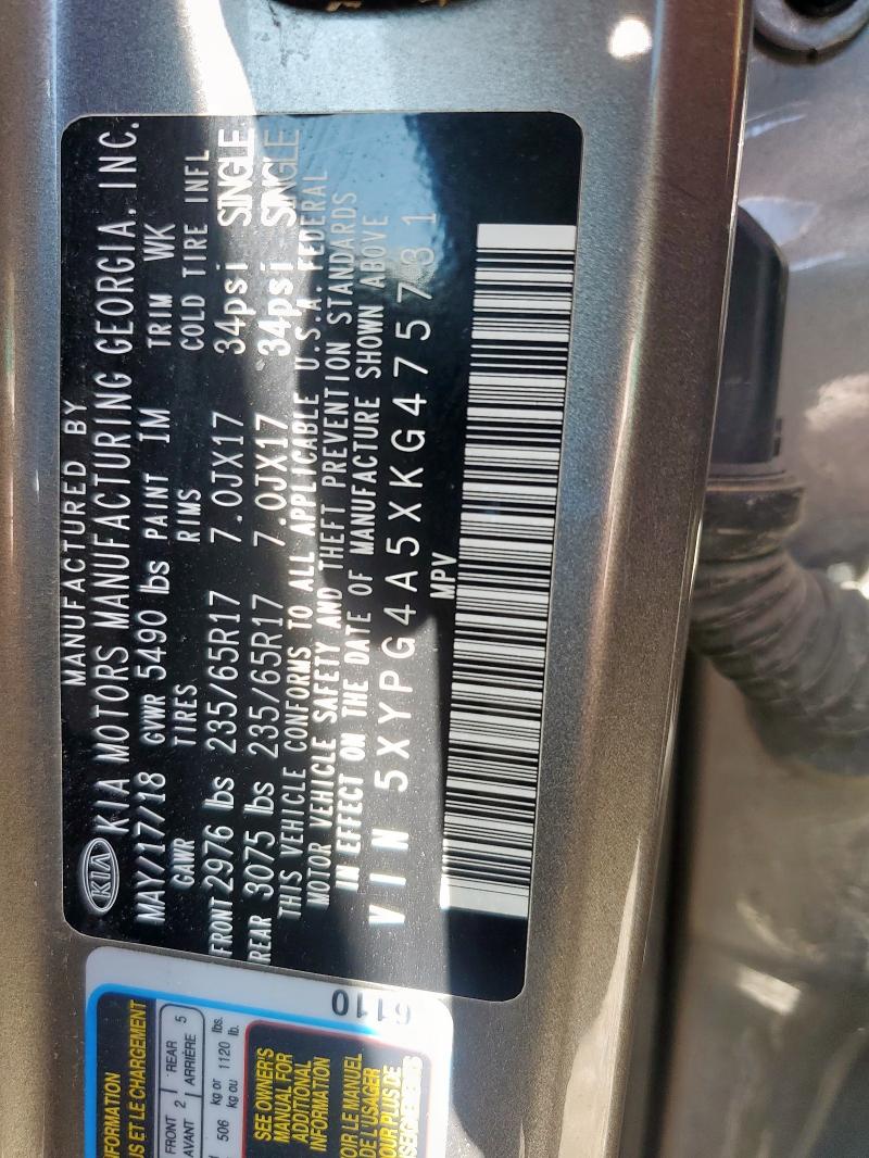 2019 KIA SORENTO LX #3297340807