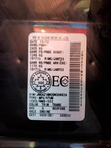 2013 NISSAN MURANO S - JN8AZ1MW2DW306624