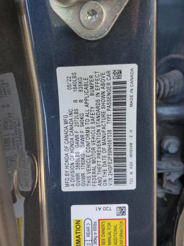 2022 HONDA CIVIC SPOR #3304745908