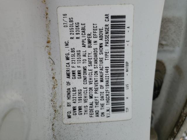 2017 HONDA ACCORD SPO #3304521436